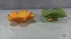 (3) GLASS BOWLS - 5