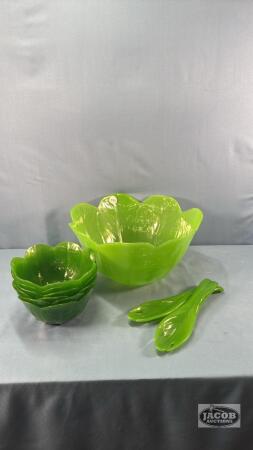 PLASTIC PRECIDIO (9) PIECE SALAD SET