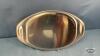METAL TRAY WITH (4) WISKEY GLASSES - 7