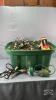 TOTE WITH STRANDS OF CHRISTMAS LIGHTS/SPOT LIGHTS