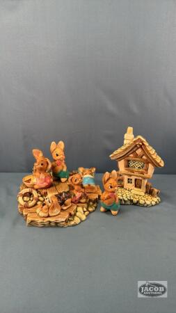 HAND PAINTED STONECRAFT LOT BY PENDELIN