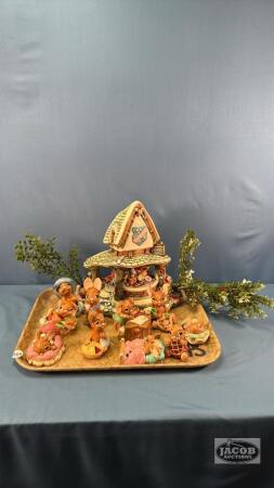 HAND PAINTED STONECRAFT LOT BY PENDELIN
