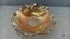 IRIS PATTERN 11IN CARNIVAL GLASS RUFFLED BOWL - 3