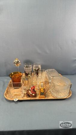 ASSORTED GLASS WARE LOT