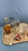 ASSORTED GLASS WARE LOT - 8