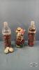 (3) CONTAINTERS OF BUTTONS, THREAD AND MARBLES