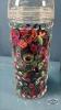 (3) CONTAINTERS OF BUTTONS, THREAD AND MARBLES - 8