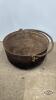 22IN CAST IRON KETTLE WITH HANDLE
