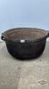 22IN CAST IRON KETTLE WITH HANDLE - 3