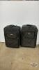 (2) MATCHING OSCAR DE LA RENTA SUITCASES