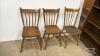 (3) SPINDLE BACK CHAIRS (ALL CHAIRS NEED GLUEING) - 2