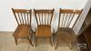 (3) SPINDLE BACK CHAIRS (ALL CHAIRS NEED GLUEING) - 3