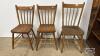 (3) SPINDLE BACK CHAIRS (ALL CHAIRS NEED GLUEING) - 4