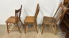(3) SPINDLE BACK CHAIRS (ALL CHAIRS NEED GLUEING) - 5