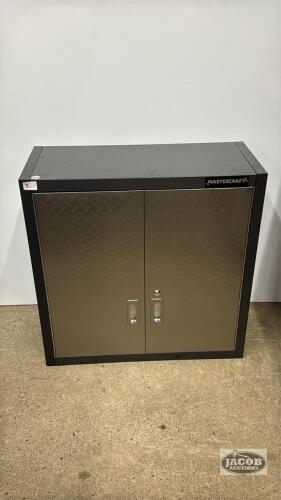 MASTERCRAFT WALL HUNG METAL CABINET WITH KEYS