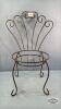 METAL CHAIR STYLE PLANT STAND