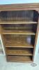 OAK VERNIER (5) SHELF BOOK CASE - 4