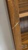 OAK VERNIER (5) SHELF BOOK CASE - 5