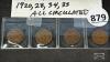 (4) CAN. GEO. IV 1CENT COINS - 2