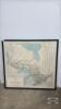 FRAMED MAP OF ONTARIO FROM 1930