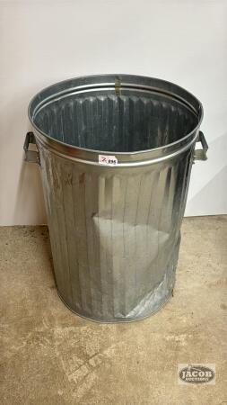GALVANIZED STEEL GARBAGE CAN