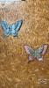 (2) TIN BUTTERFLY WALL HANGINGS