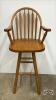 OAK SWIVAL BAR STOOL