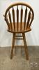 OAK SWIVAL BAR STOOL - 4
