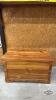 PINE BLANKET BOX (HINGED LID NEEDS RE-ATTATCHED)