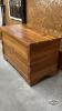 PINE BLANKET BOX (HINGED LID NEEDS RE-ATTATCHED) - 3