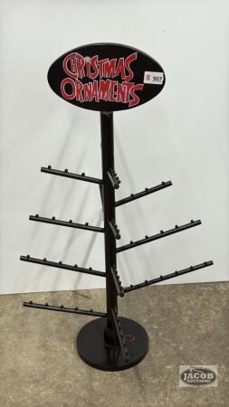 WOODEN SWIVAL ORNAMENT RACK MISSING (1) ARM