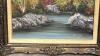 FRAMED AUTUMN SCENE ON BOARD BY DORIS CLARK - 2