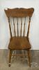 WOODEN PRESS BACK CHAIR