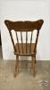 WOODEN PRESS BACK CHAIR - 4