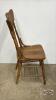 WOODEN PRESS BACK CHAIR - 5