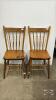PAIR OF PRESS BACK CHAIRS