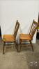 PAIR OF PRESS BACK CHAIRS - 3