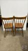 PAIR OF PRESS BACK CHAIRS - 4