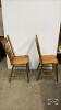 PAIR OF PRESS BACK CHAIRS - 5