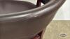 PAIR OF VINYL CLAD TUB CHAIRS - 5