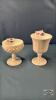 (2) MILK GLASS PEDESTAL PIECES