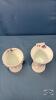 (2) MILK GLASS PEDESTAL PIECES - 2