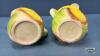 PAIR OF CERAMIC CREAM AND SUGAR 3IN TALL - 4