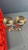 (2) SILVER PLATE WINE GLASSES IN BOX - 4