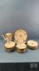 SELECTION OF DISHES HAND PAINTED BY EVA HILLIARD