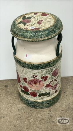 PAINTED MILK CAN