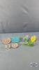 ASSORTED COLOURED GLASS LOT