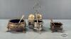 COBALT BLUE / SILVER PLATE LOT - 2