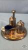 SILVER PLATE CONDEMENT SET - 3