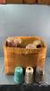 BOX OF YARN AND CROCHET COTTON